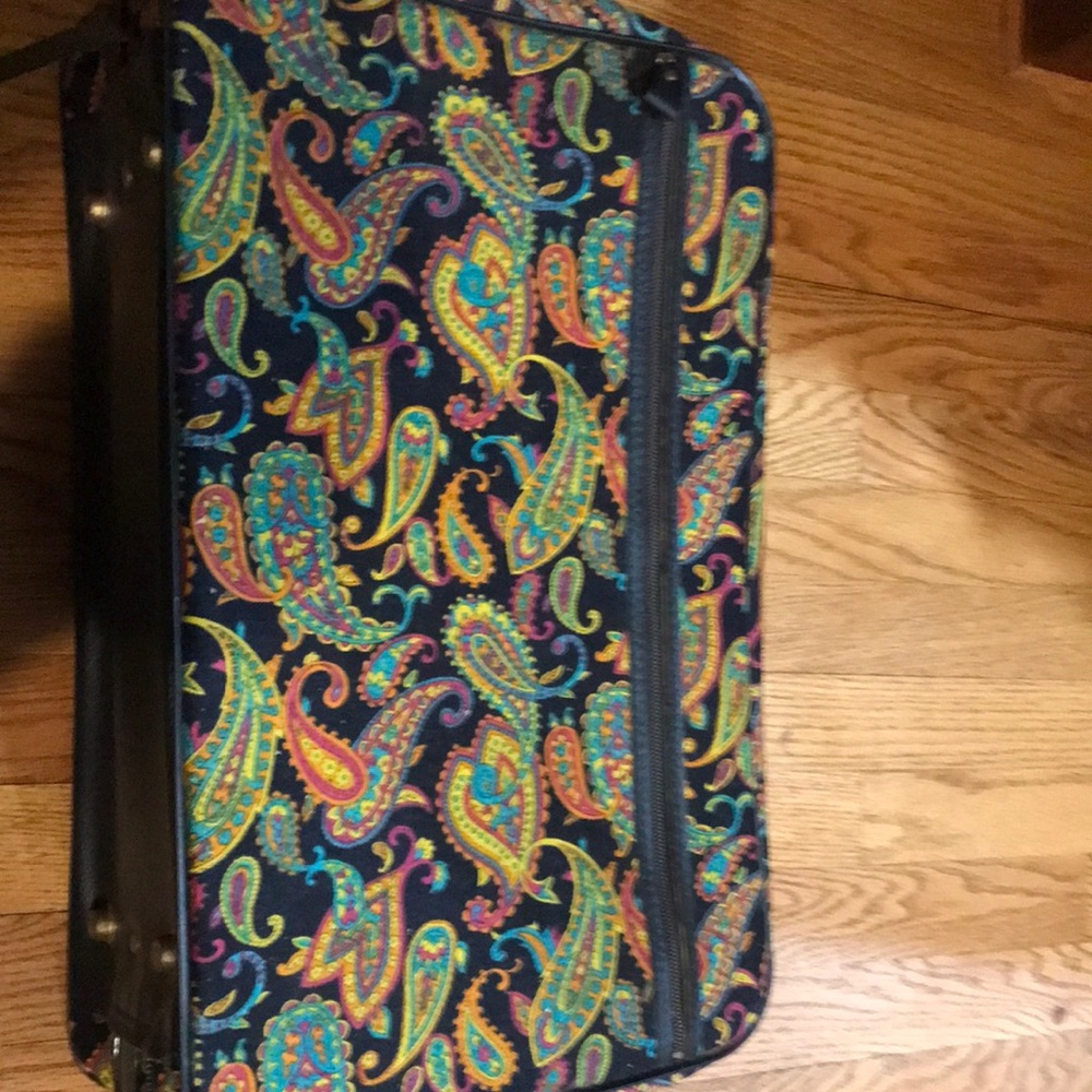 Vintage Paisley Suitcase.  Bantams of Travelware of Peter’s Bag Company Bronx NY